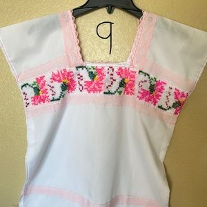Traditional Handmade Embroidery Blouse (Yucatán Style)